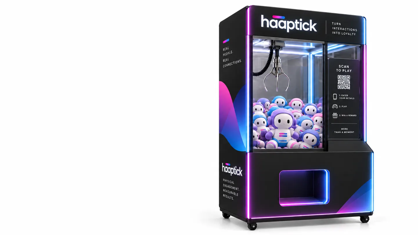 Haaptick branded claw machine